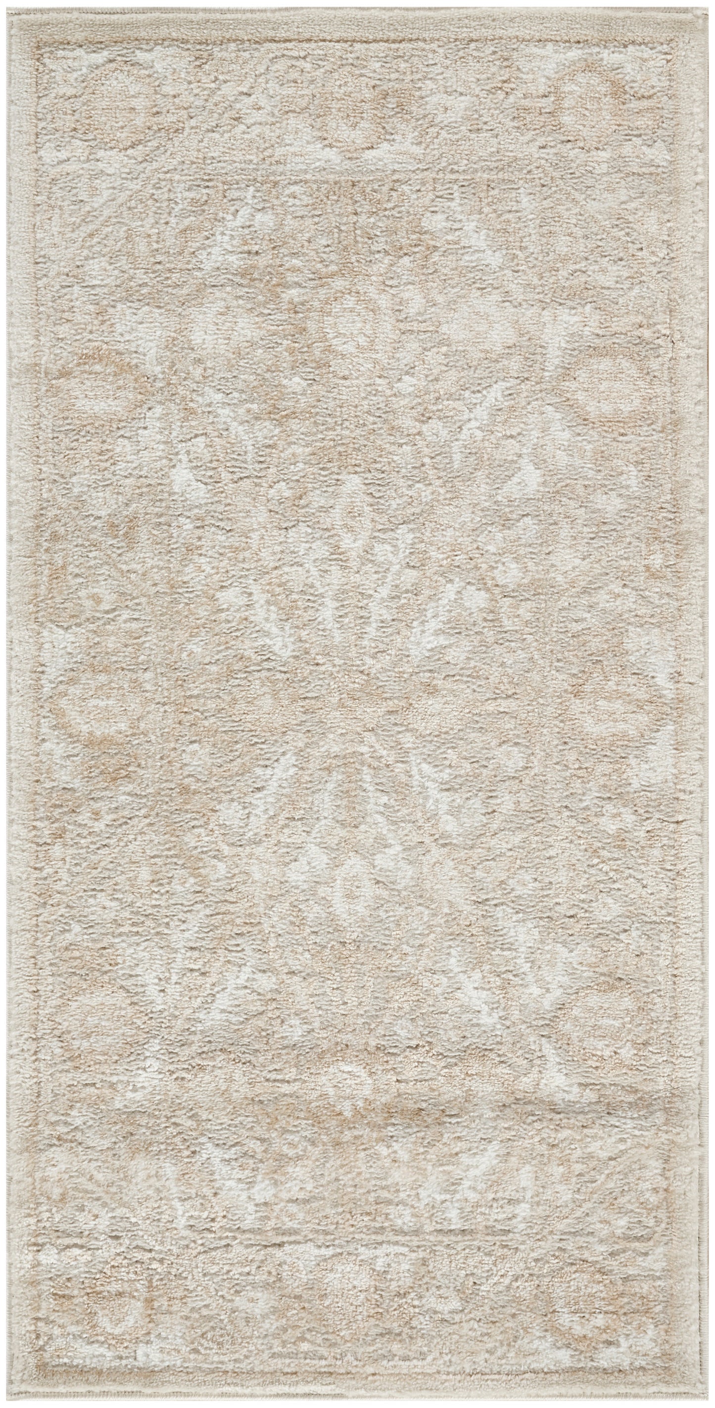 Nourison Dekor 2' x 4' Cream Beige Vintage Indoor Rug