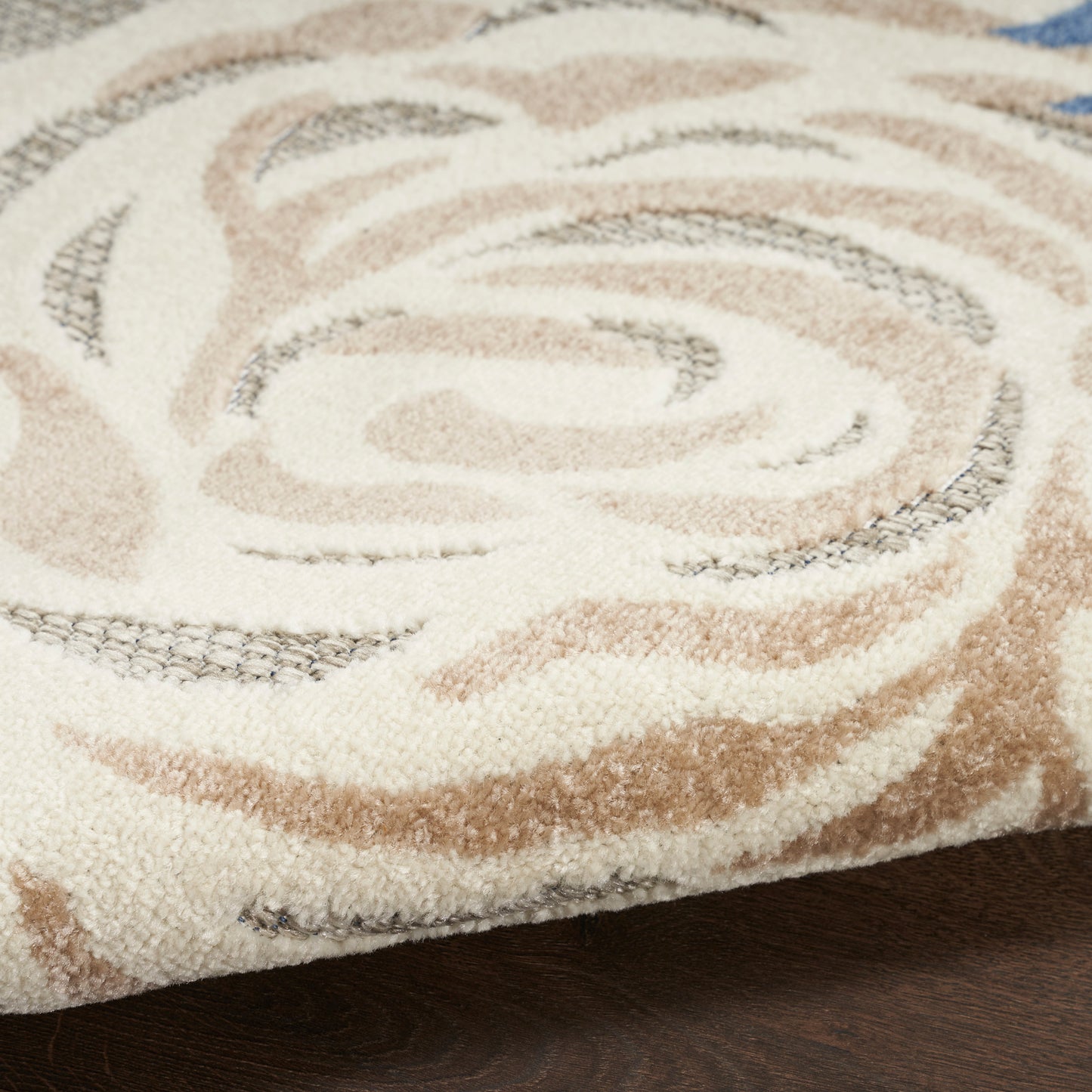 Nourison Aloha 2' x 3' Blue Grey Outdoor Rug