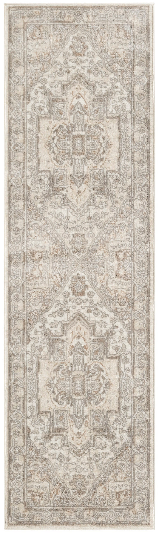 Nourison Quarry 2'2" x 10' Beige Vintage Indoor Rug