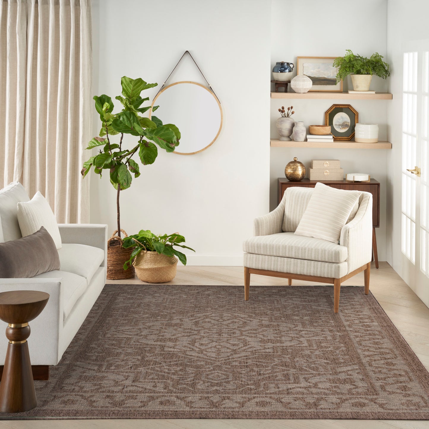 Nourison Tulum 8' x 10' Brown Outdoor Rug