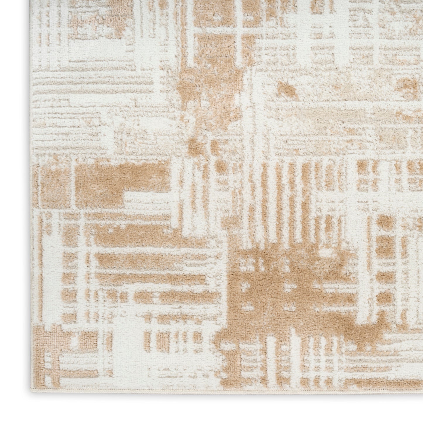 Nourison Dekor 4' x 6' Ivory Taupe Modern Indoor Rug