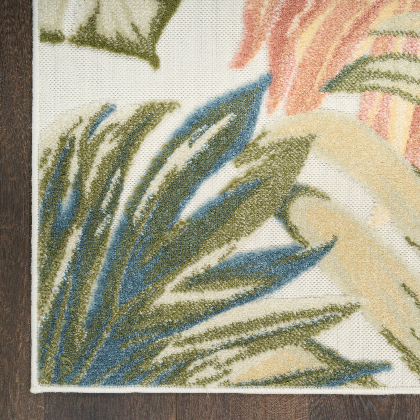 Nourison Aloha 3'6" x 5'6" Ivory Green Modern Rug