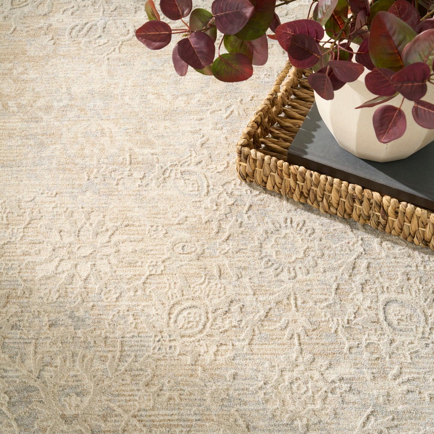 Nourison Sultana 7'10" x 10'2" Beige Vintage Indoor Rug