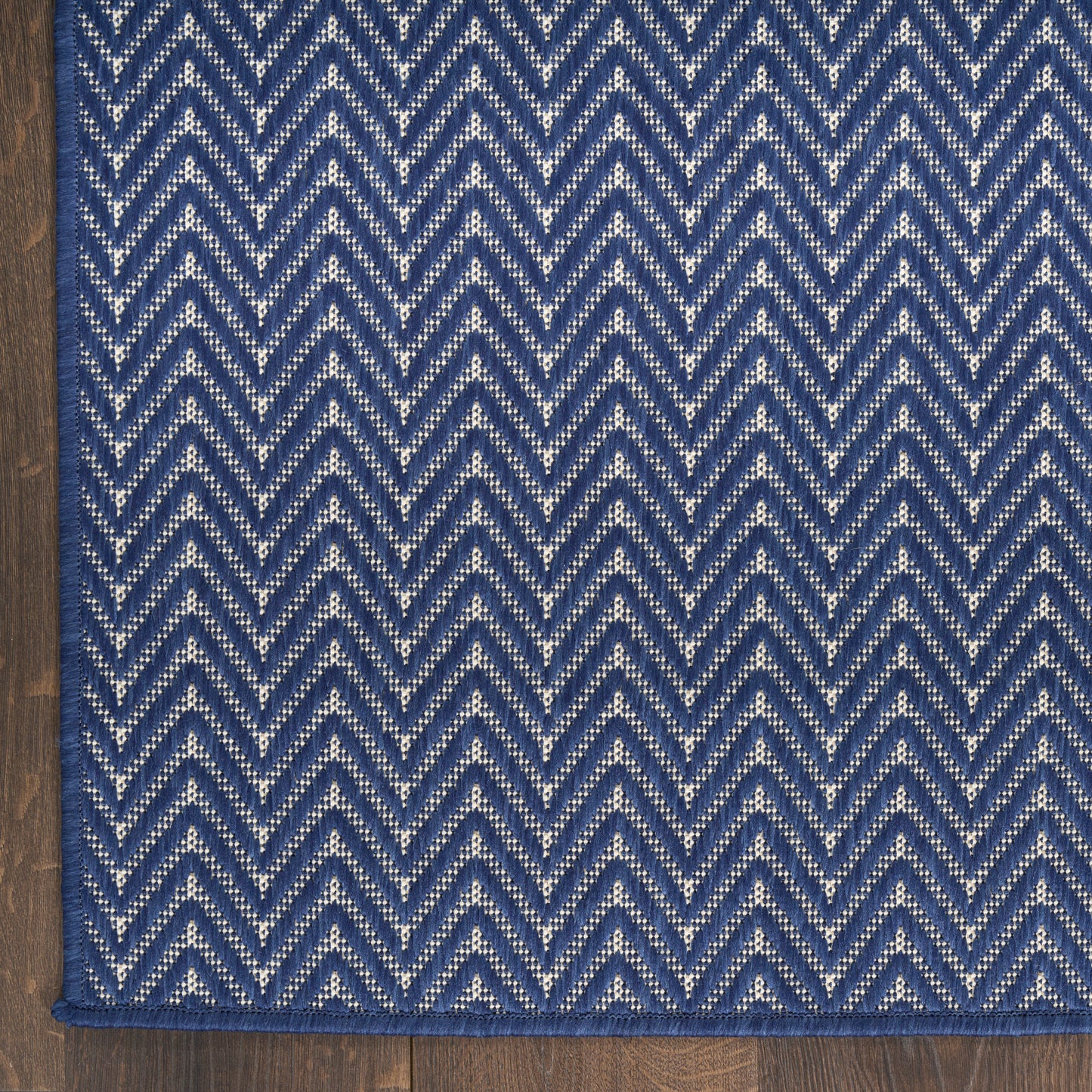 Nourison Horizon Indoor/Outdoor 4' x 6' Navy Modern Rug