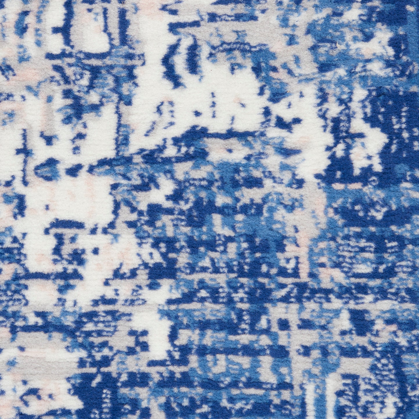 Nourison Whimsicle 3' x 5' Blue Ivory Modern Indoor Rug