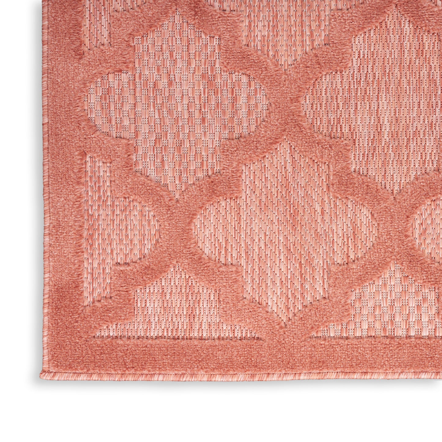 Nourison Easy Care 9' x 12' Coral Orange Modern Rug