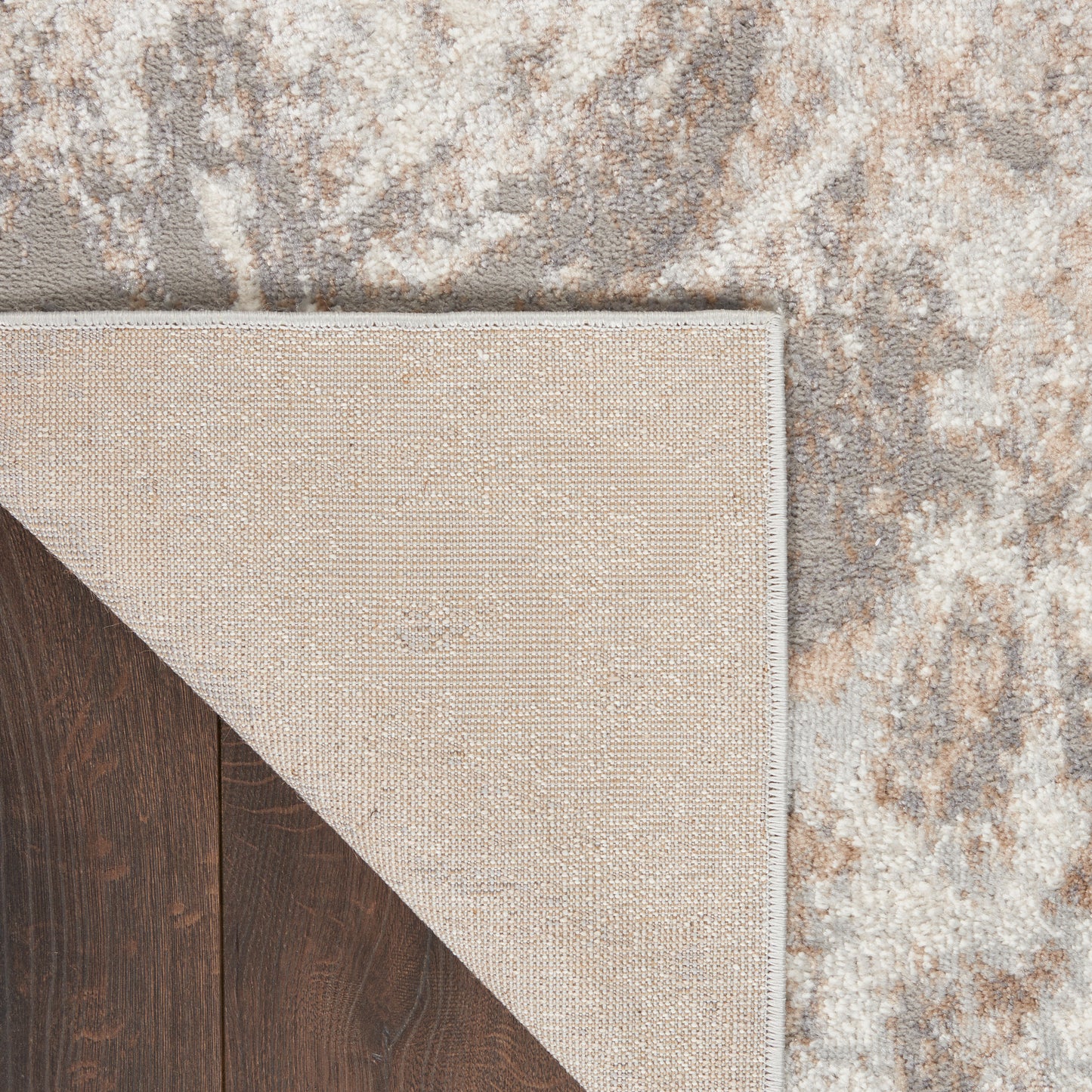 Nourison Elation 7'10" x 9'10" Ivory Grey Modern Indoor Rug