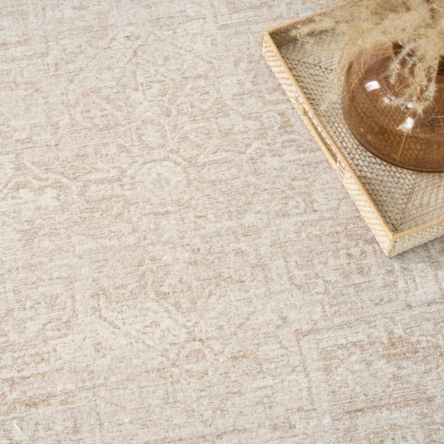 DKNY Pure Shades 9' x 12' Beige Vintage Indoor Rug