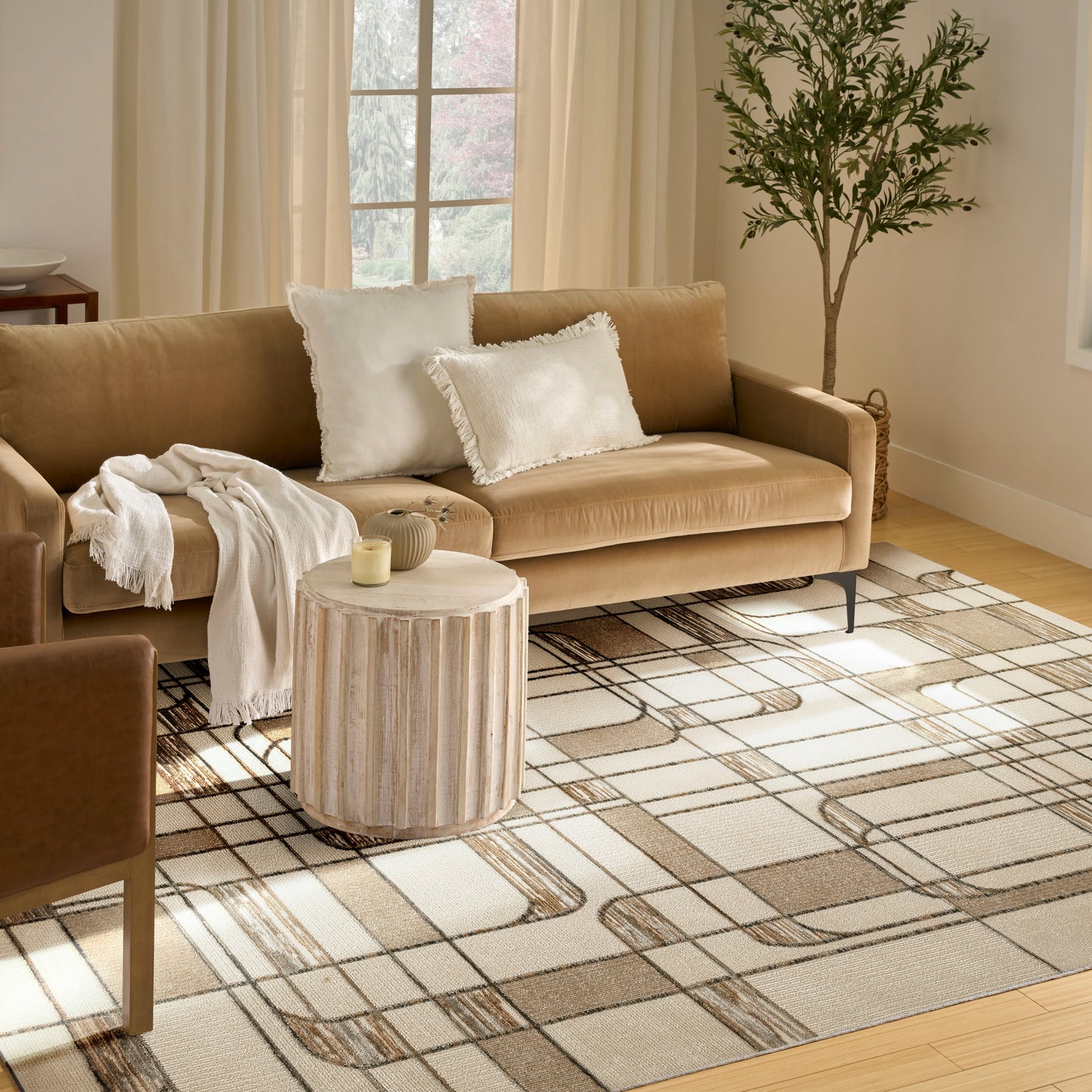 Nourison Nordic 8' x 10' Ivory Multicolor Mid-Century Modern Indoor Rug