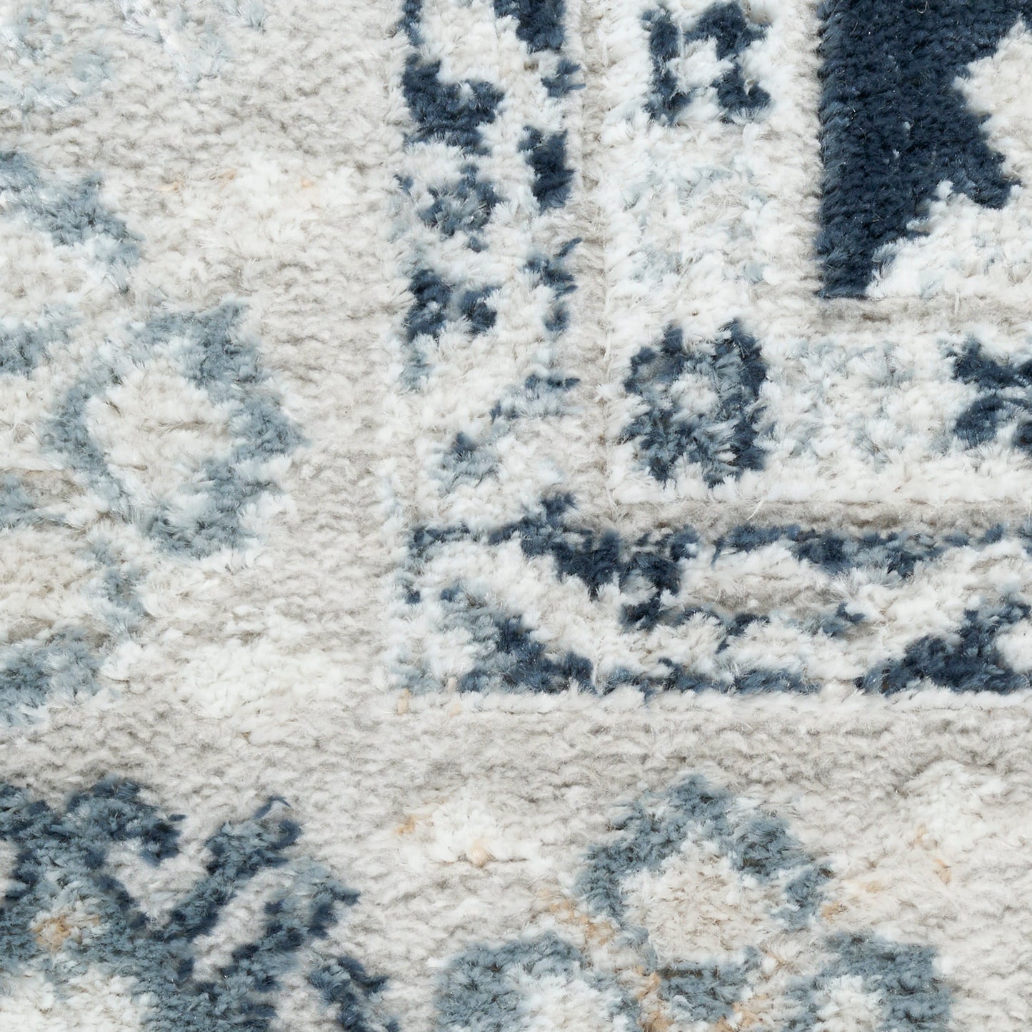 Nourison Dekor 4' x 6' Grey Navy Vintage Indoor Rug