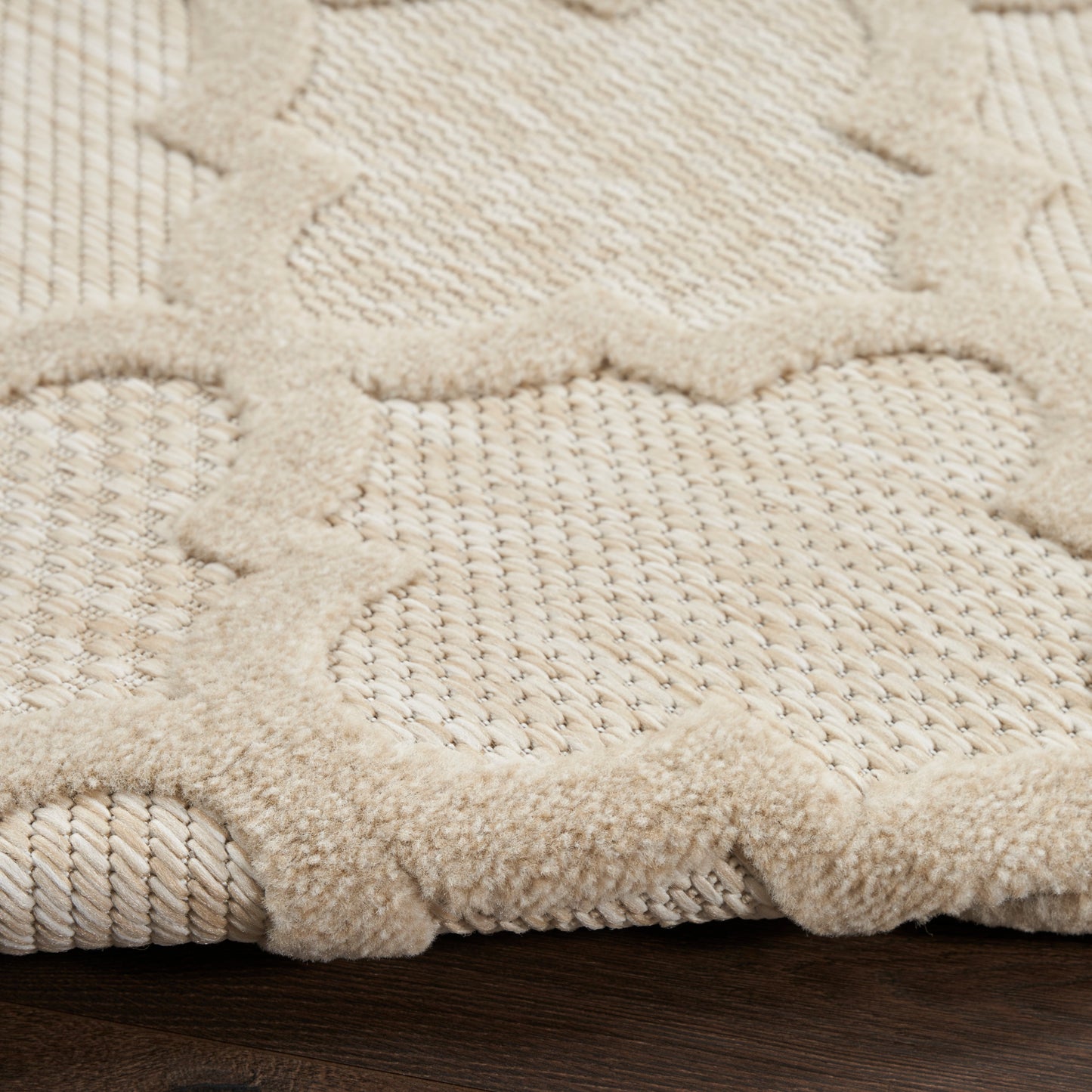 Nourison Easy Care 10' x 14' Cream Modern Rug