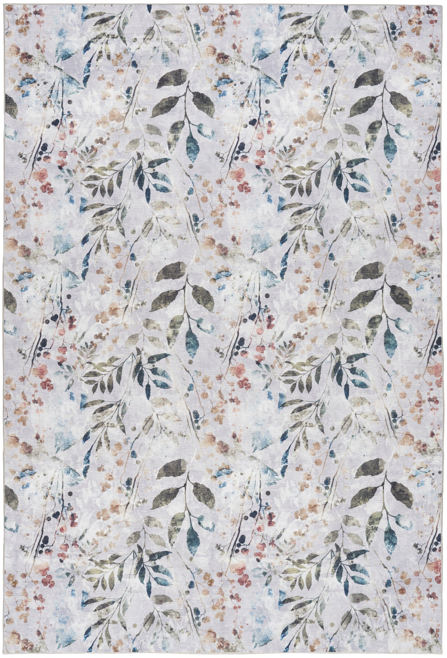 Nourison Nourison Washables 4' x 6' Grey Multicolor Contemporary Indoor Rug