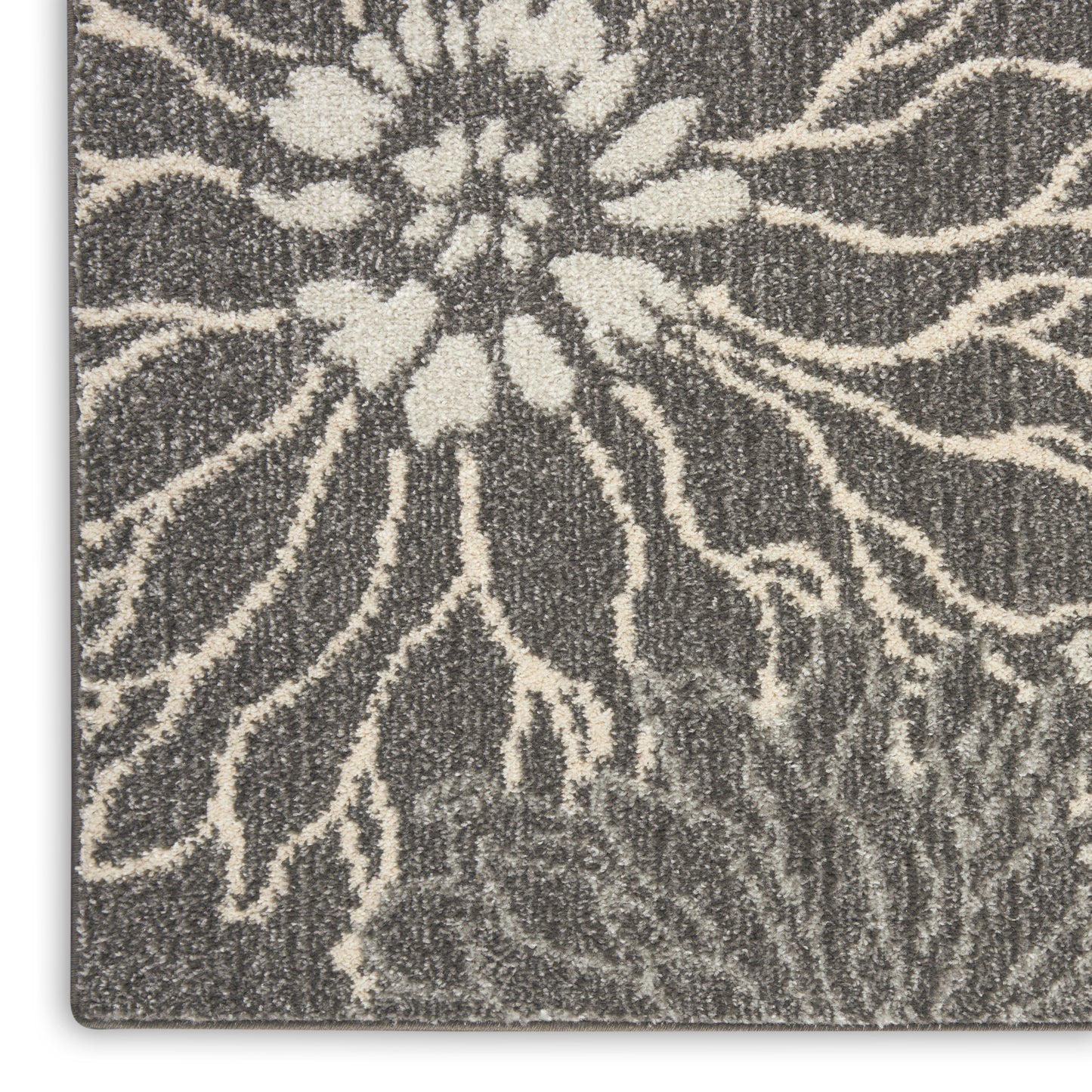 Nourison Passion 2'2" x 10' Charcoal Blue Contemporary Indoor Rug