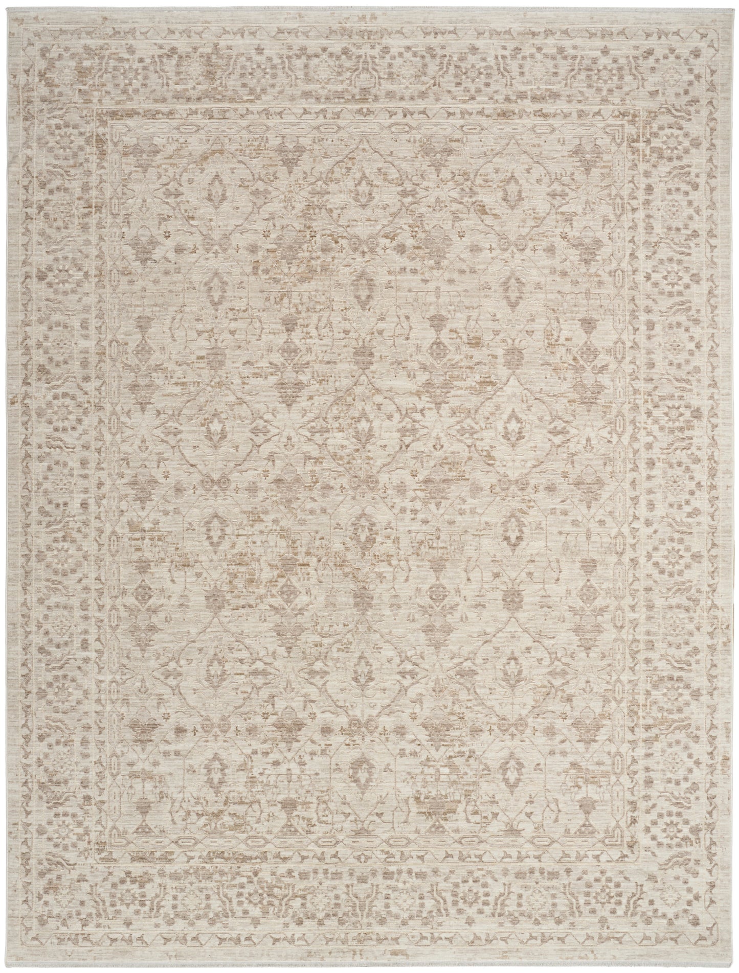 Nourison Shadows 10' x 13' Ivory Grey Vintage Indoor Rug