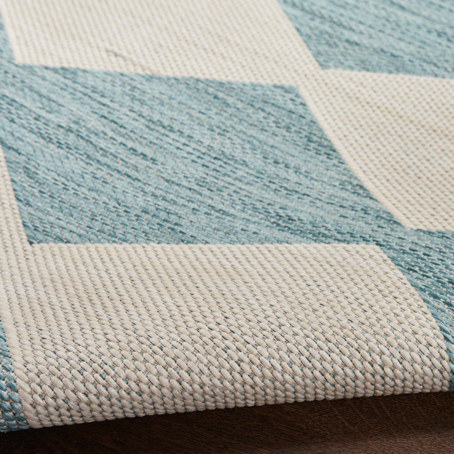 Nourison Positano 10' x 14' Aqua Modern Rug