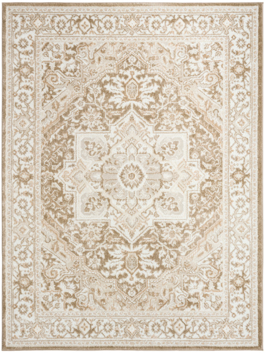 Nourison Dekor 4' x 6' Taupe Ivory Vintage Indoor Rug
