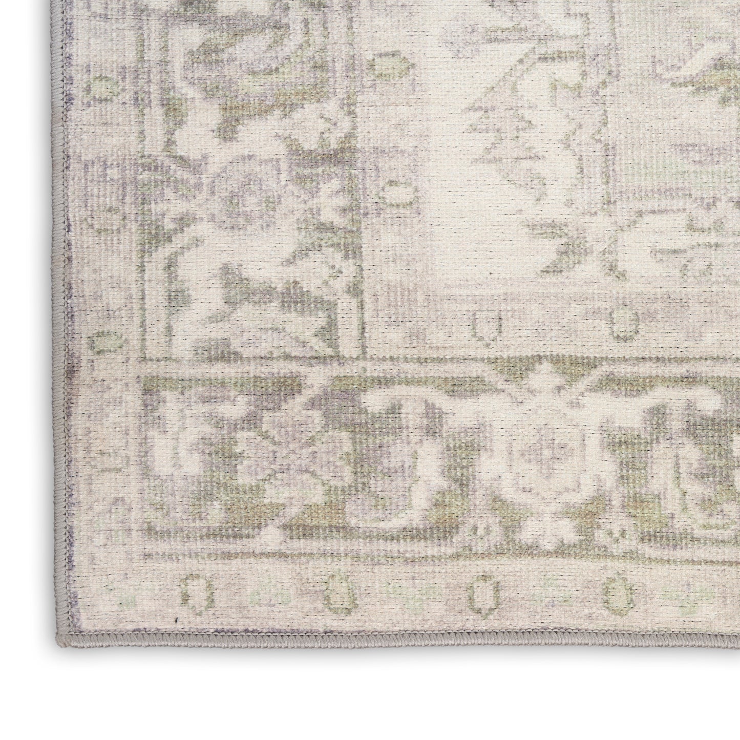 Nourison Vintage Washables 2'2" x 8' Green Vintage Indoor Rug