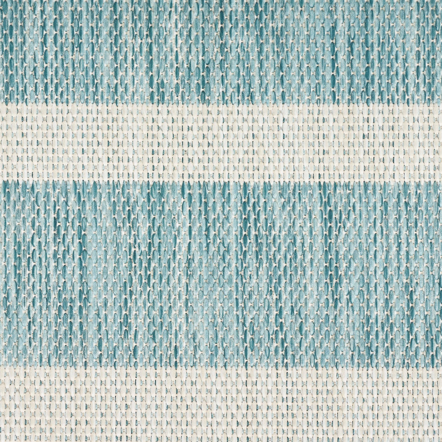 Nourison Positano 6' x Round Aqua Ivory Modern Rug