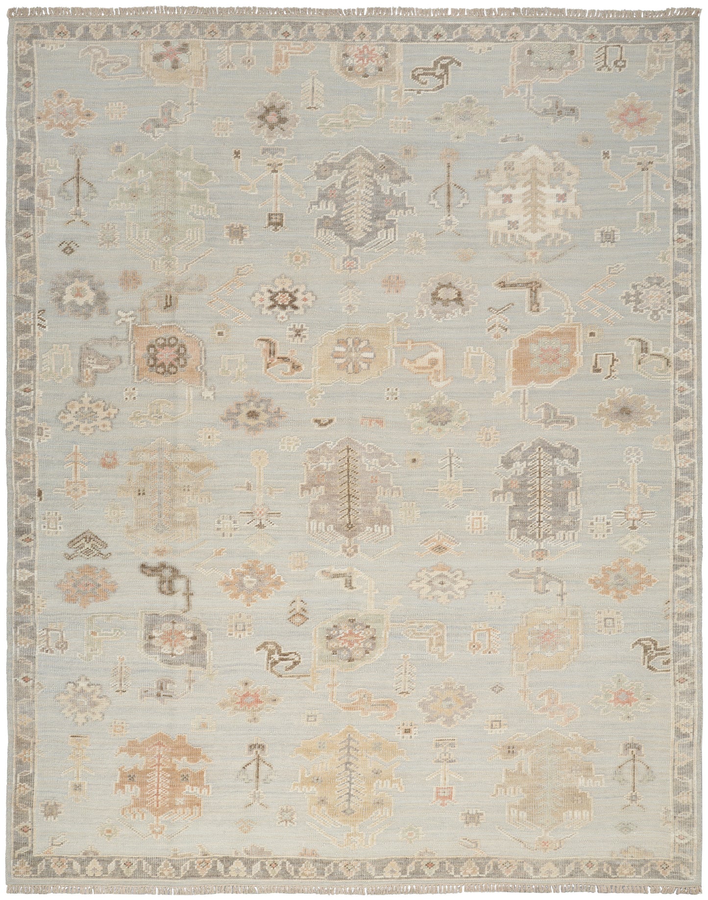 Nourison Whispers 8' x 10' Light Blue Vintage Indoor Rug