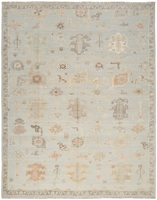 Nourison Whispers 8' x 10' Light Blue Vintage Indoor Rug