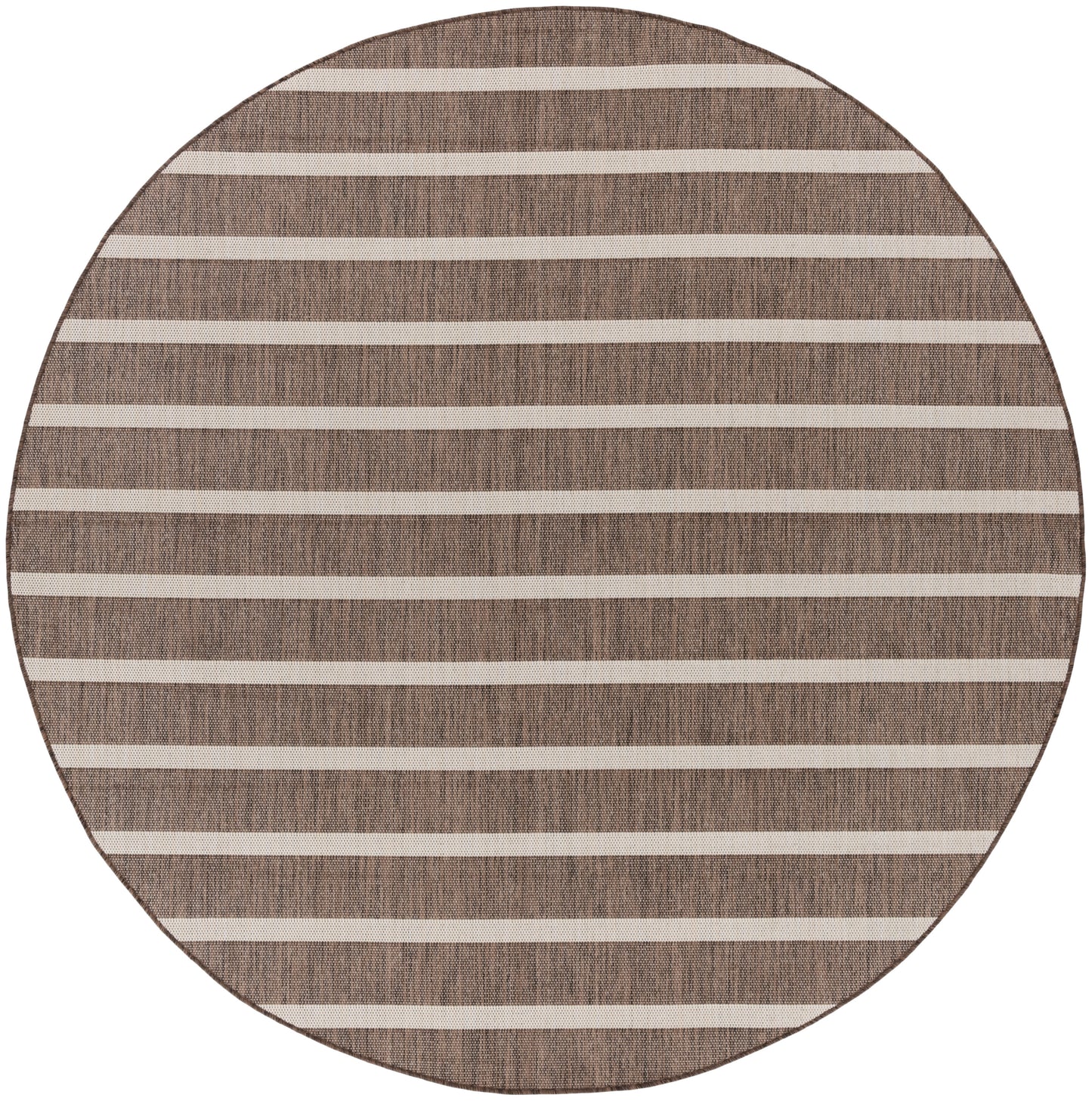 Nourison Positano 8' x Round Natural Ivory Modern Rug