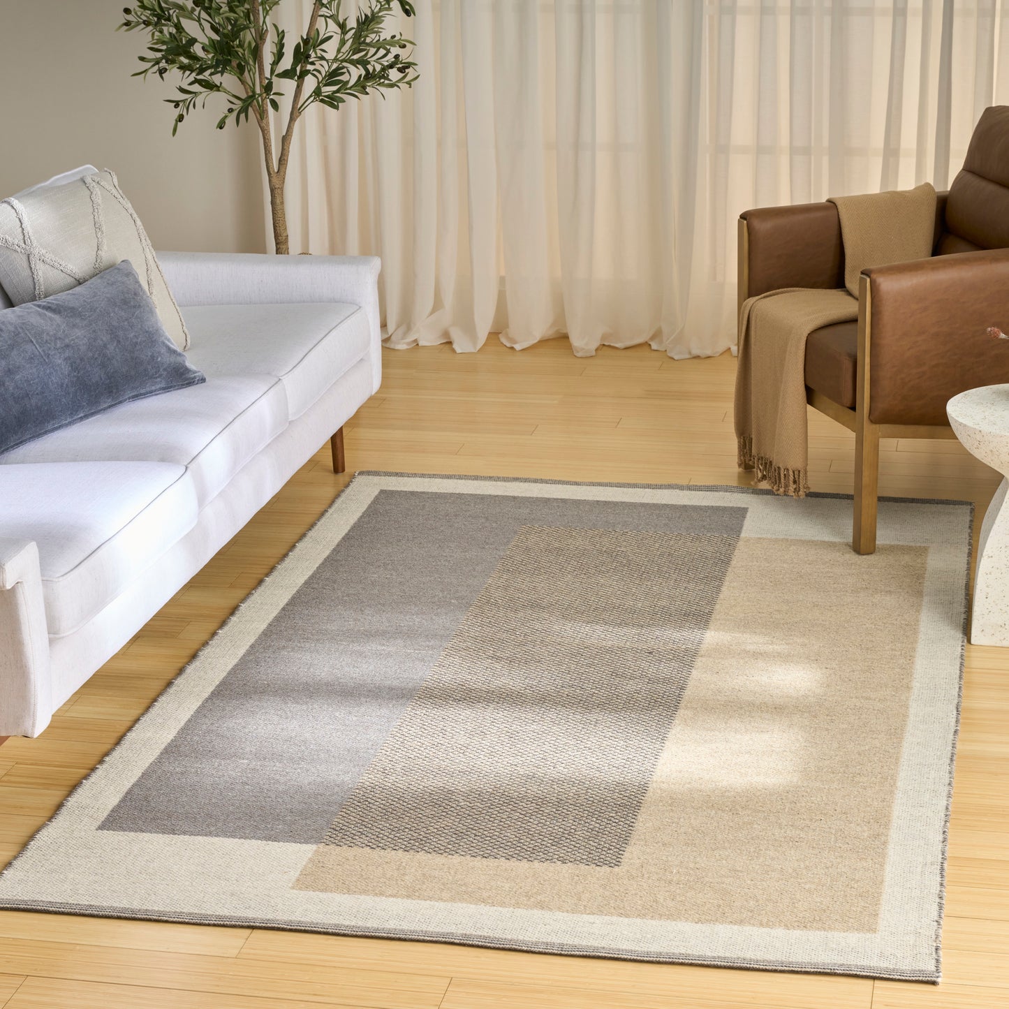 Nourison Copenhagen 8' x 10' Ivory Multicolor Mid-Century Modern Indoor Rug