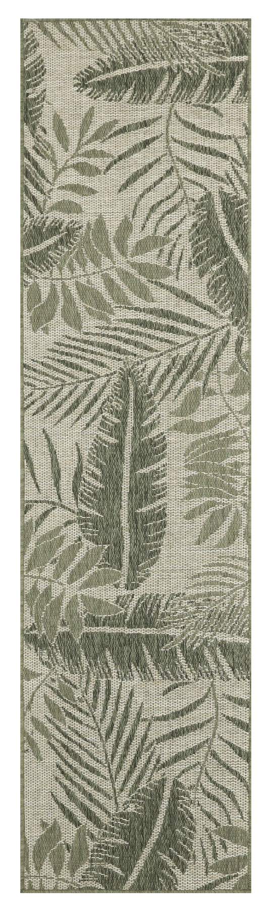 Nourison Garden Oasis 2' x 8' Ivory Green Outdoor Rug