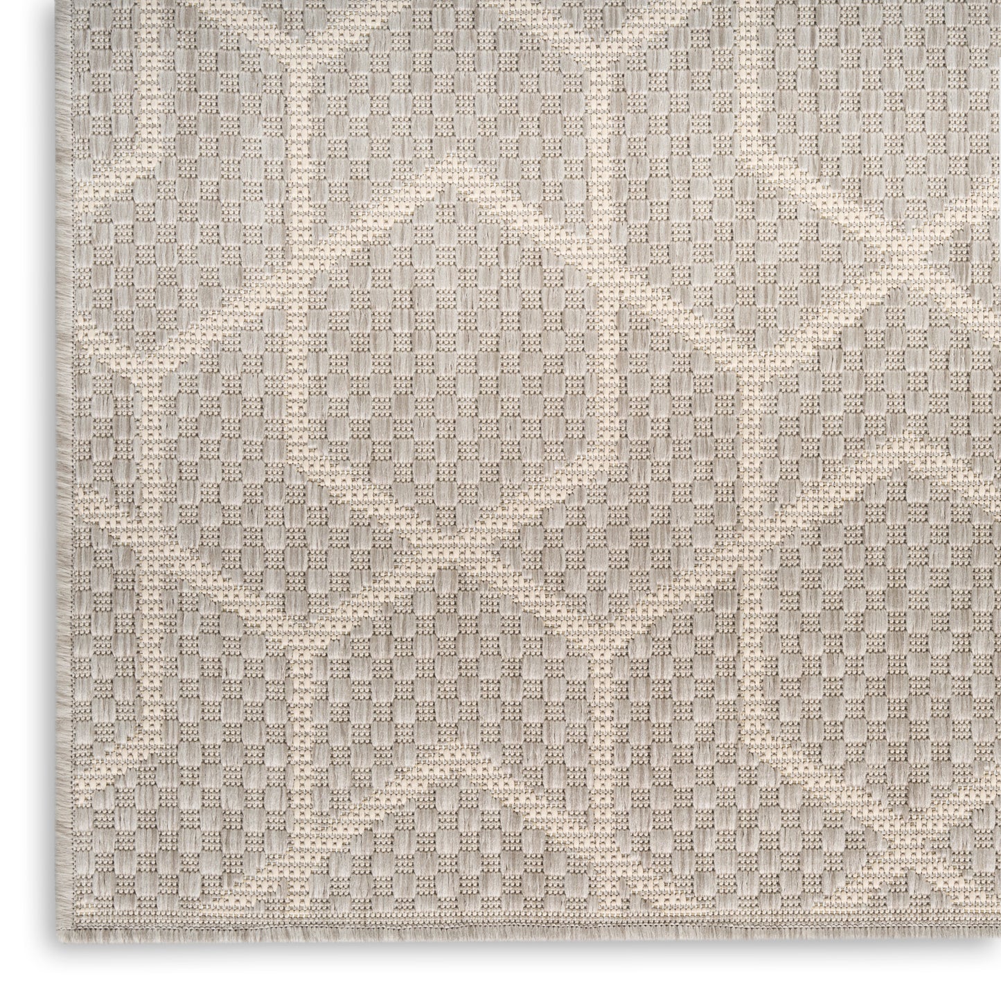 Nourison Horizon Indoor/Outdoor 6' x 9' Grey Modern Rug