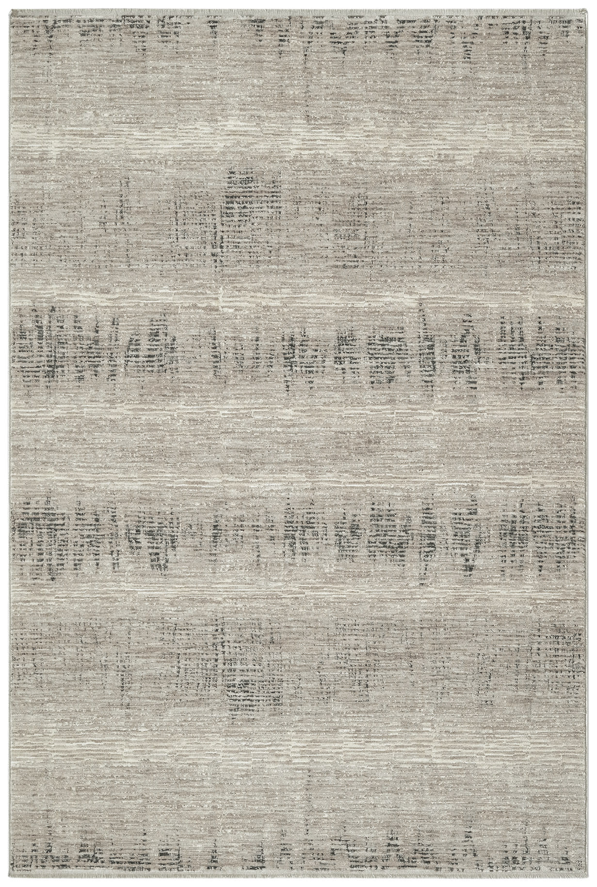 Calvin Klein CK079 Notes 3'11" x 5'11" Ivory Charcoal Modern Indoor Rug