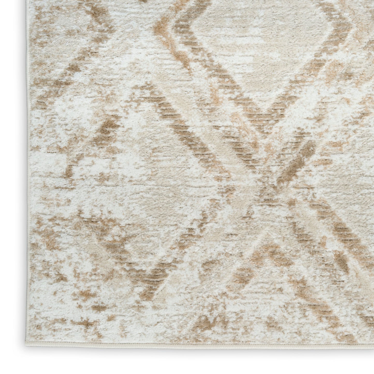 Nourison Dekor 4' x 6' Ivory Taupe Modern Indoor Rug
