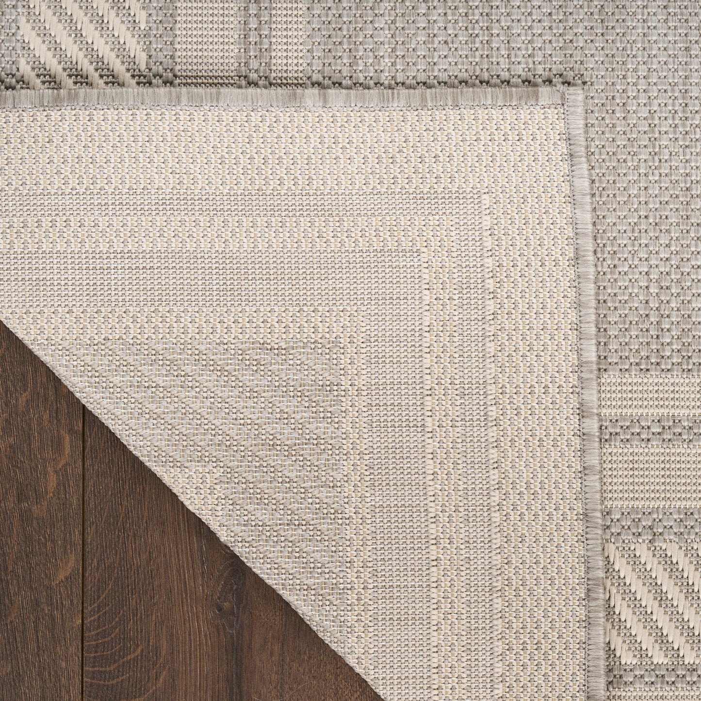 Nourison Horizon Indoor/Outdoor 6' x 9' Grey Modern Rug