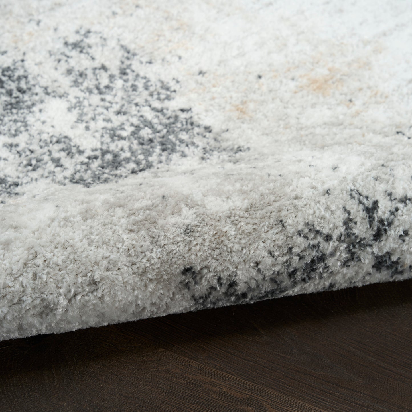 Nourison Dekor 5'3" x 7' Grey Charcoal Modern Indoor Rug