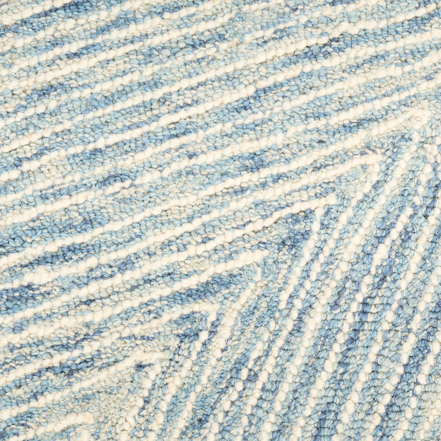 DKNY Pure Angles 3'9" x 5'9" Ivory Blue Modern Indoor Rug