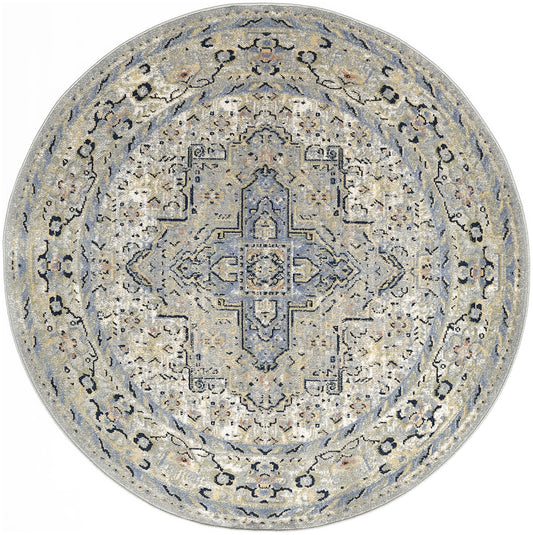 Nourison Nourison Essentials Persian 6' x Round Blue Vintage Rug