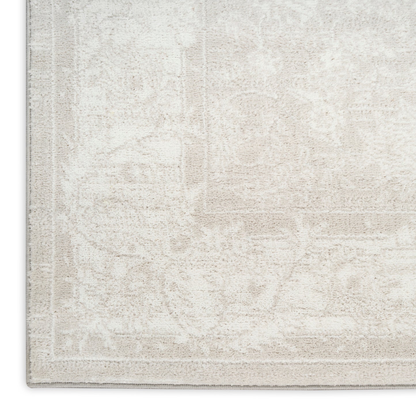 Nourison Dekor 7'10" x 9'10" Light Grey Vintage Indoor Rug