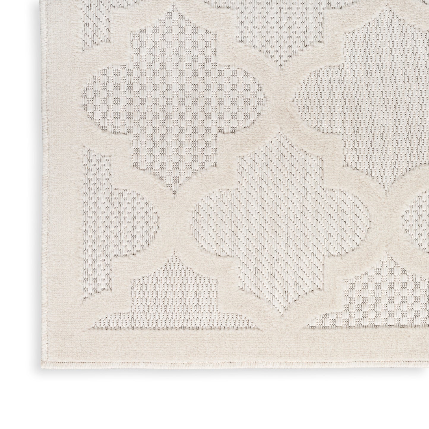 Nourison Easy Care 9' x 12' Ivory White Modern Rug