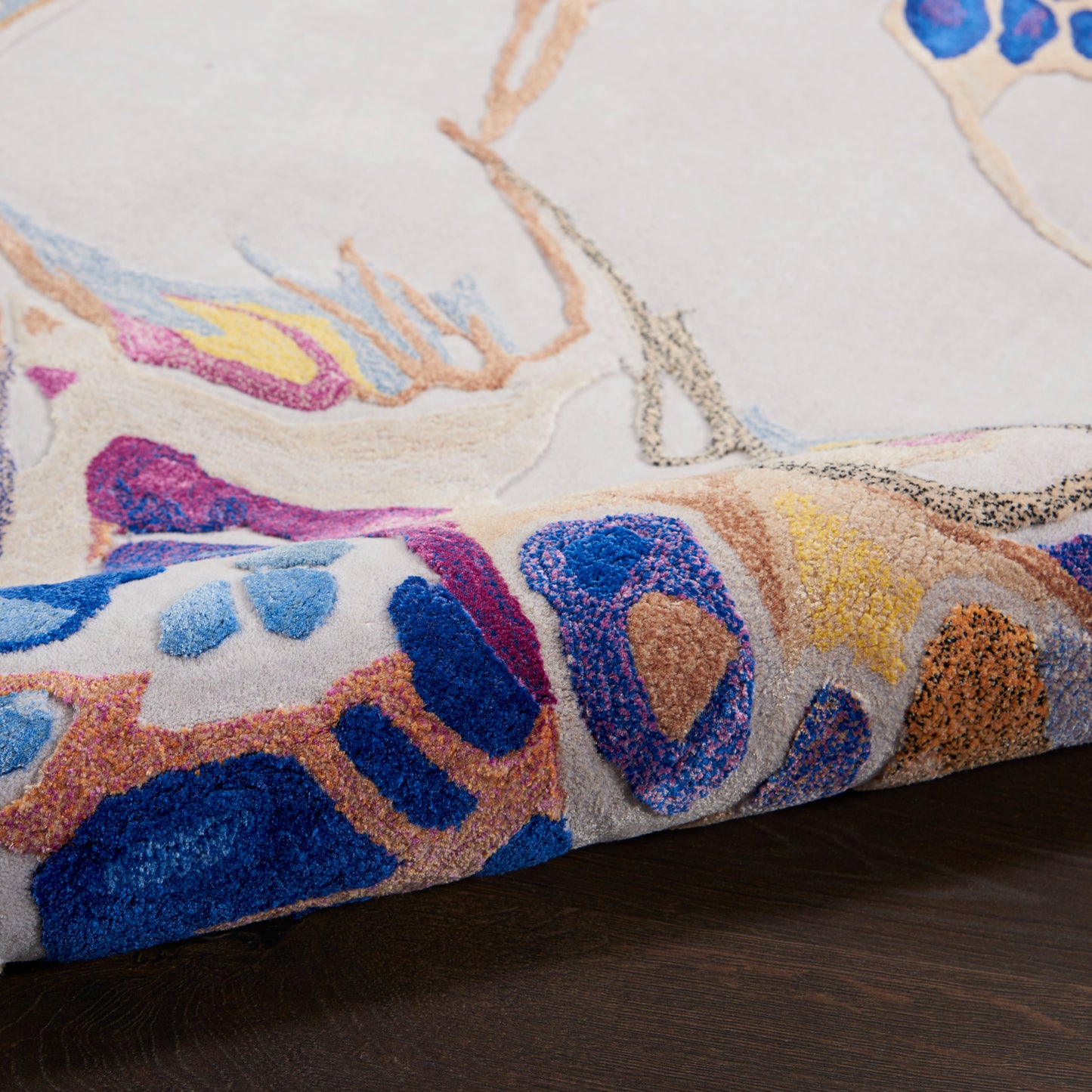 Nourison Prismatic 12' x 15' Grey Lilac Multicolor Modern Indoor Rug