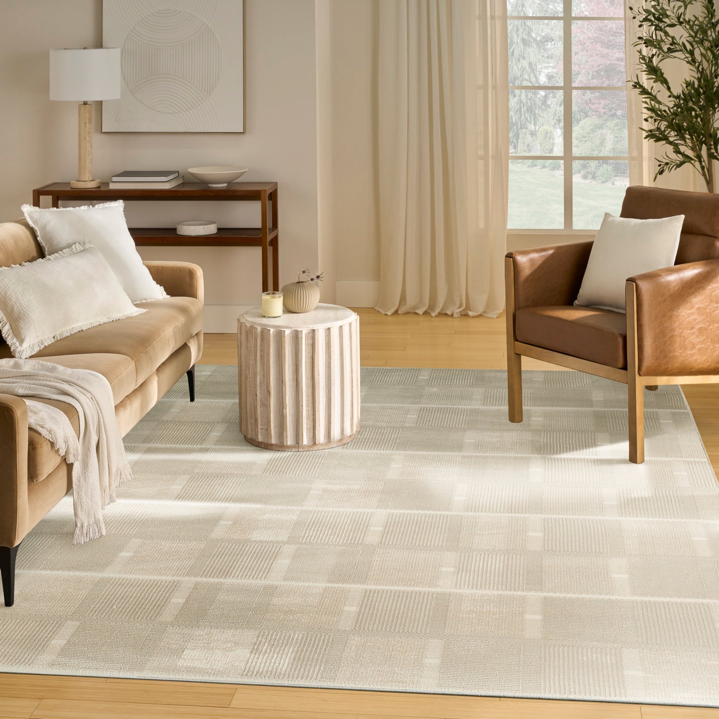 Nourison Nordic 8' x 10' Ivory Beige Modern Indoor Rug