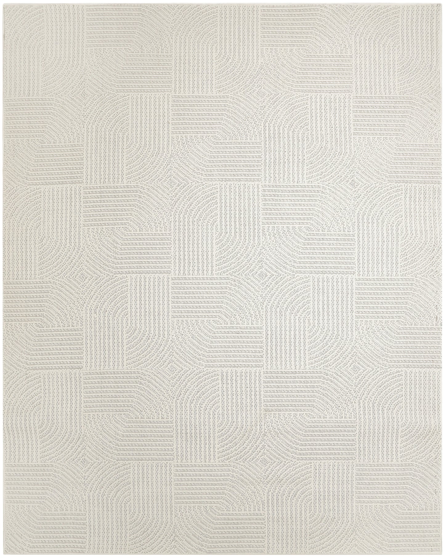 Nourison Natural Texture 7'10" x 9'10" Ivory Modern Indoor Rug