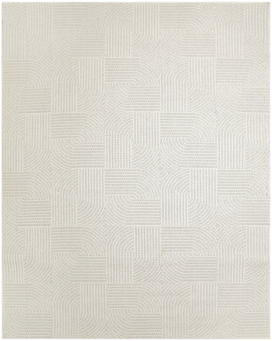 Nourison Natural Texture 7'10" x 9'10" Ivory Modern Indoor Rug