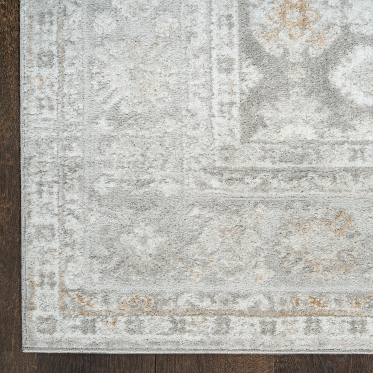 Nourison Dekor 4' x 6' Grey Vintage Indoor Rug