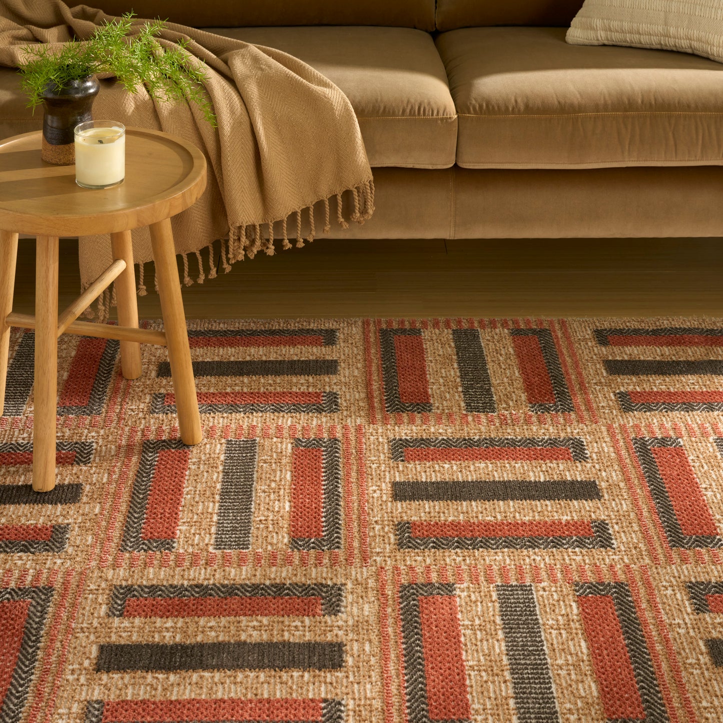 Nourison Nordic 4' x 6' Multicolor Modern Indoor Rug