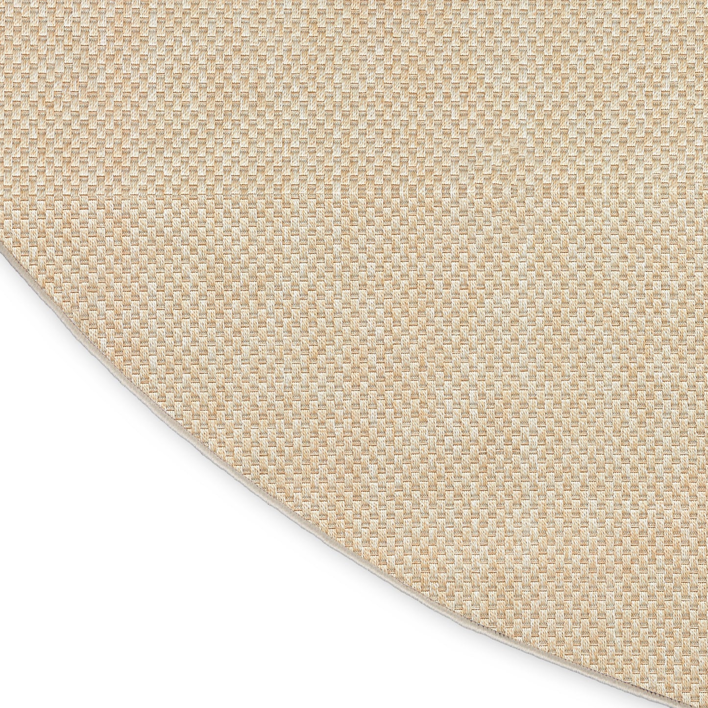 Nourison Tulum 8' x Round Cream Outdoor Rug