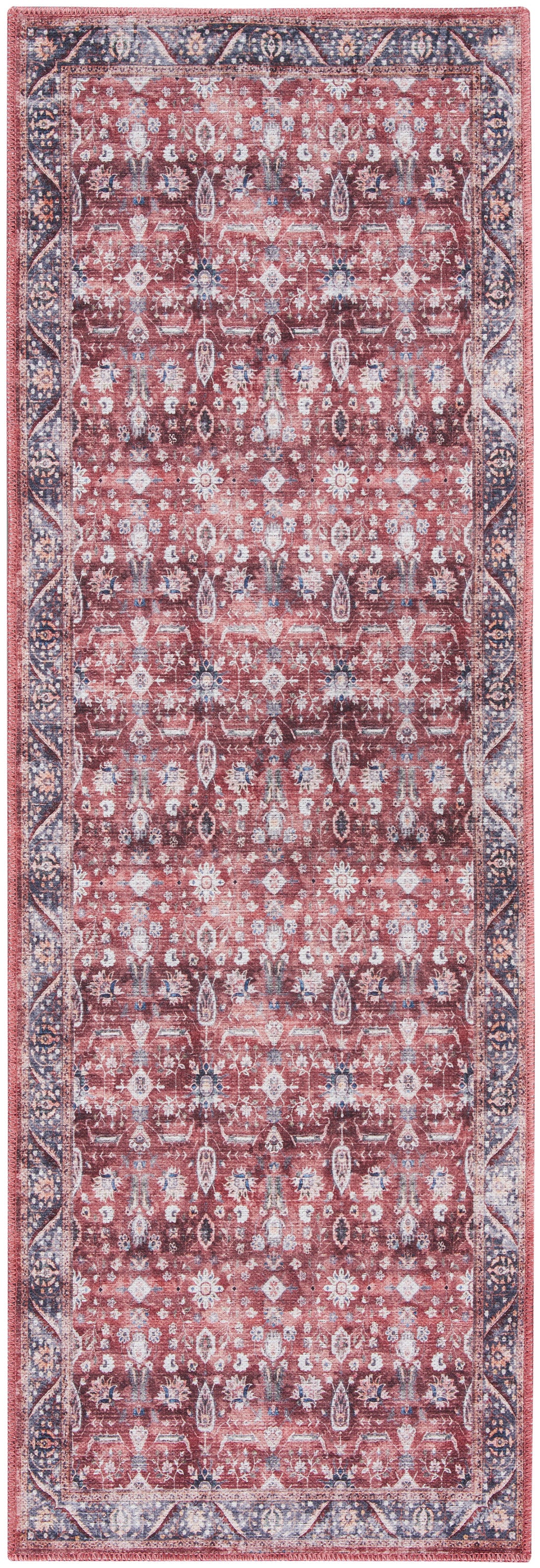 Nourison Grand Washables 2' x 6' Brick Ivory Vintage Indoor Rug