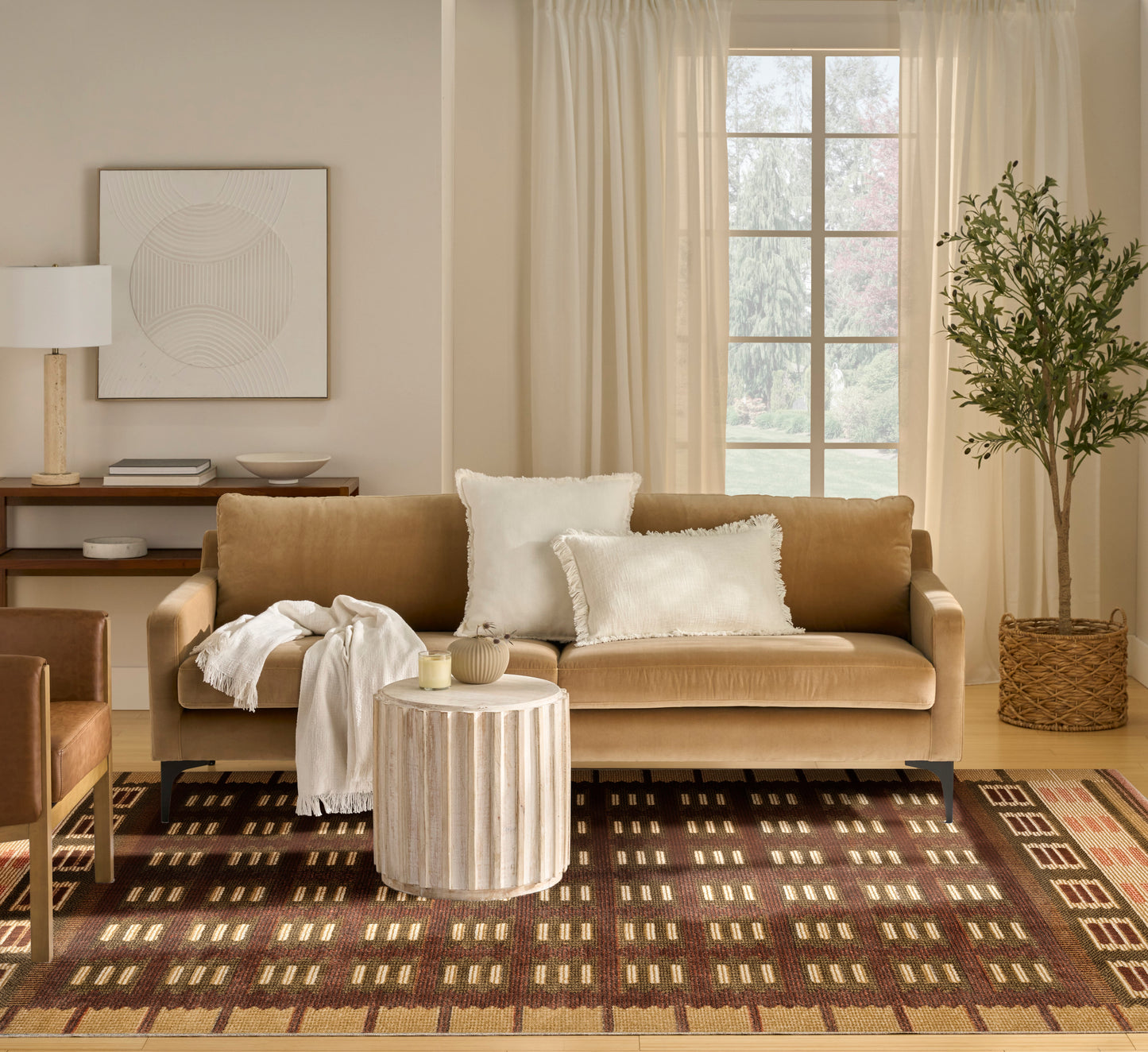 Nourison Nordic 8' x 10' Rust Modern Indoor Rug