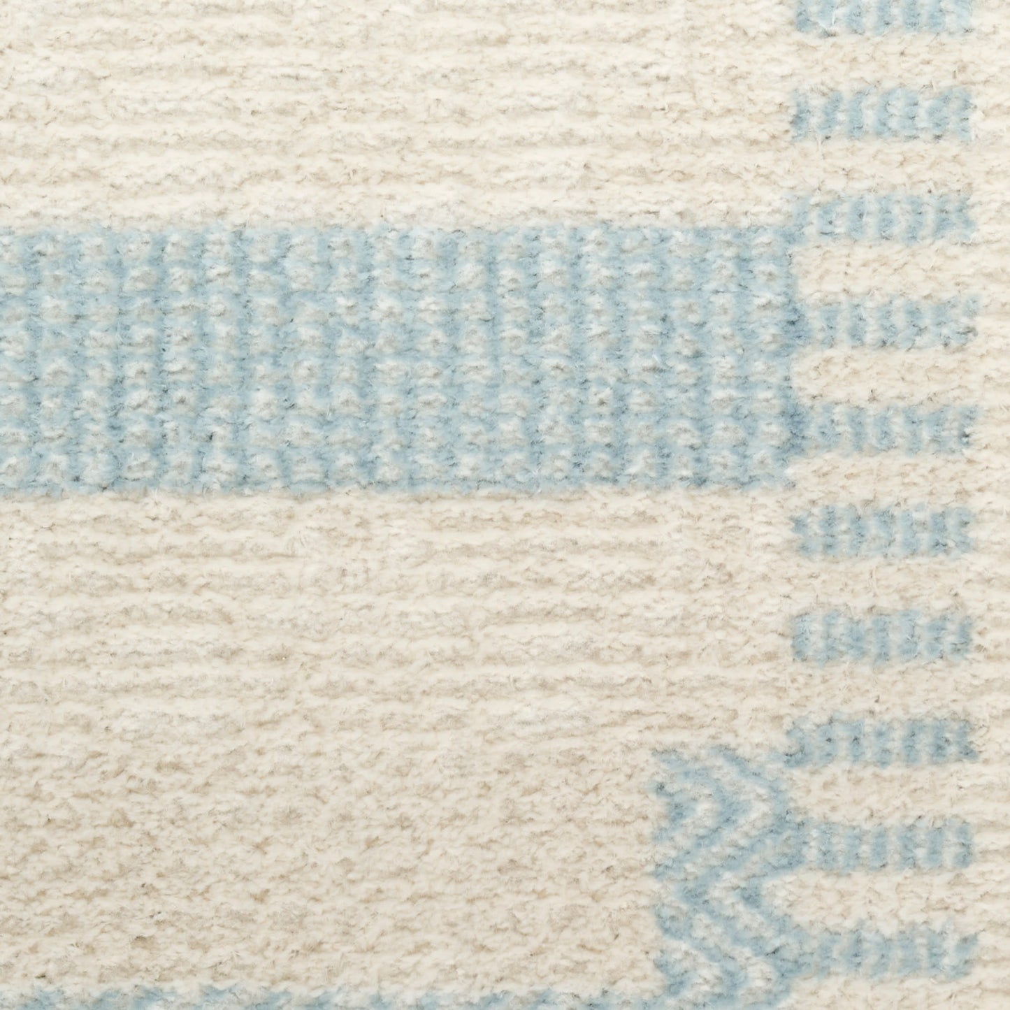 Nourison Nordic 4' x 6' Ivory Blue Modern Indoor Rug