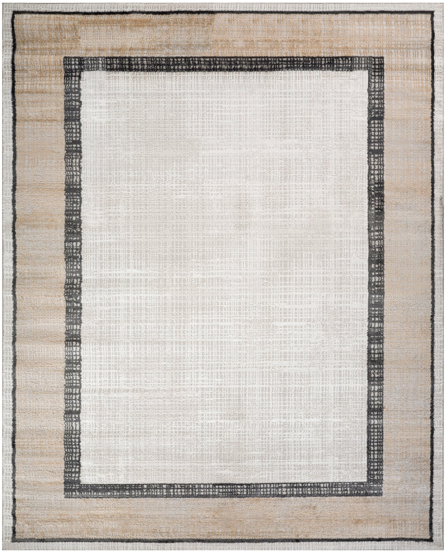 Nourison Dekor 7'10" x 9'10" Grey Charcoal Modern Indoor Rug
