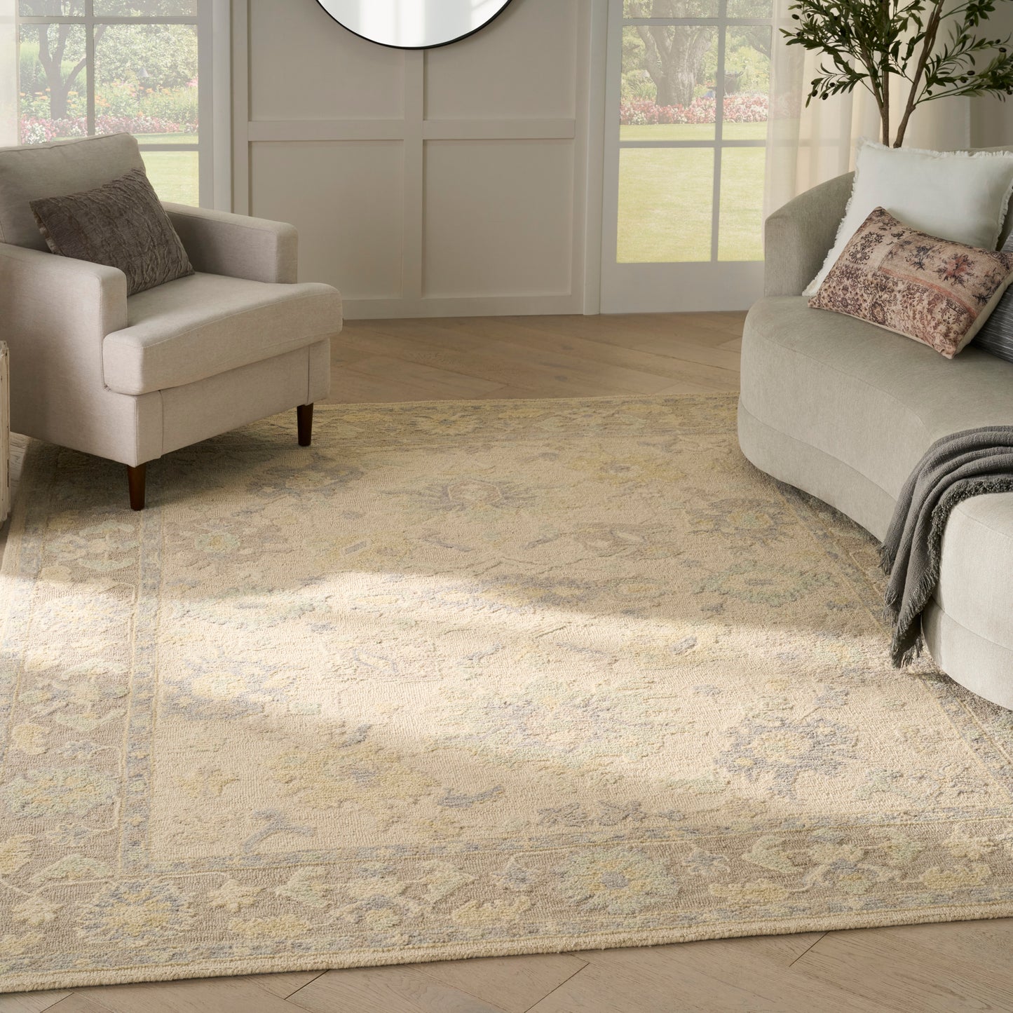 Nourison Maison 5'9" x 8'9" Ivory Taupe Vintage Indoor Rug