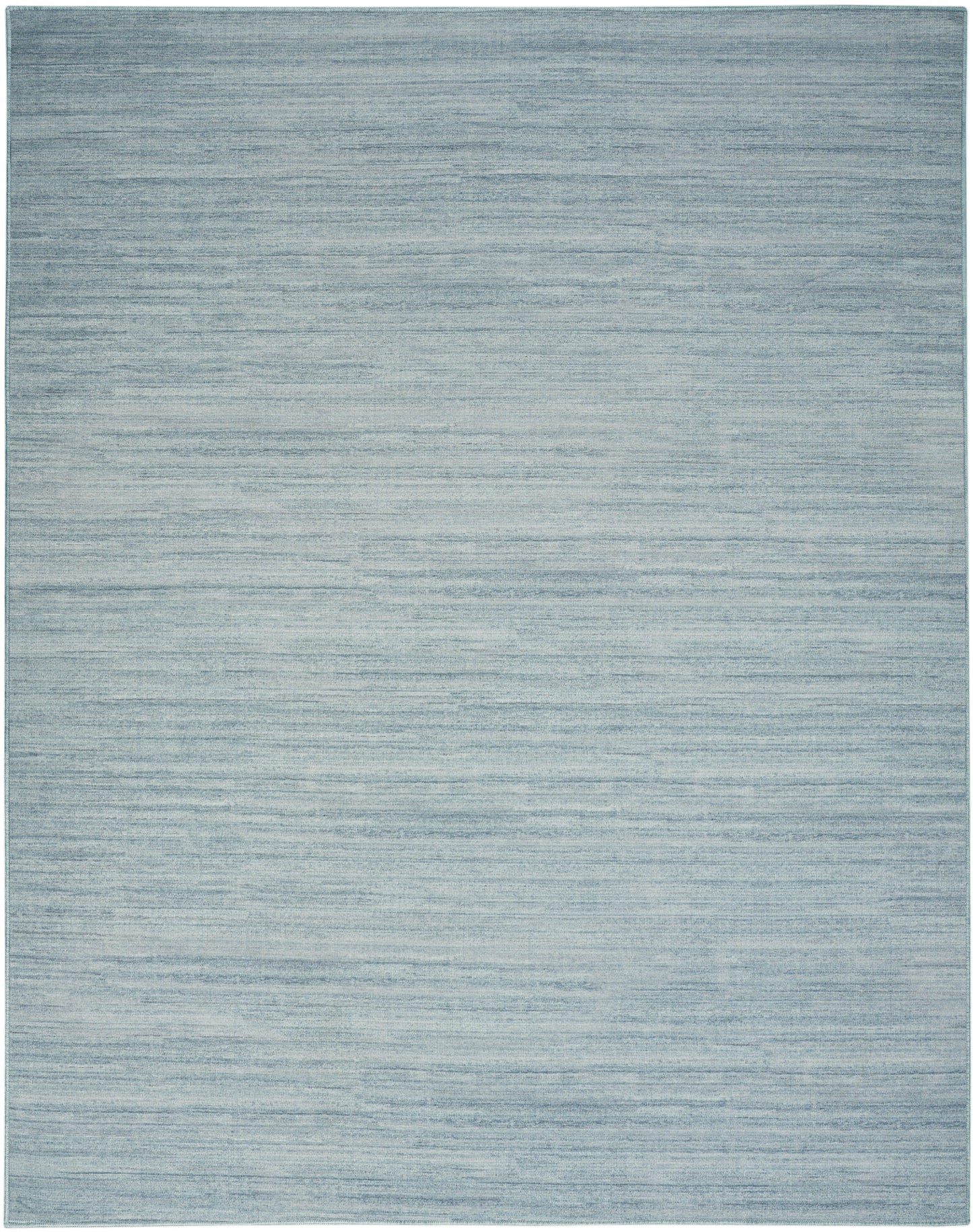 Nourison Washable Essentials 6' x 9' Aqua Modern Indoor Rug