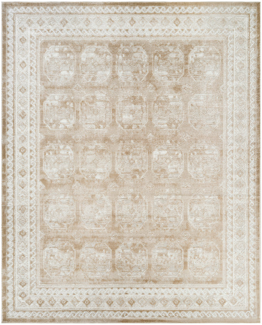 Nourison Dekor 7'10" x 9'10" Cream Beige Vintage Indoor Rug